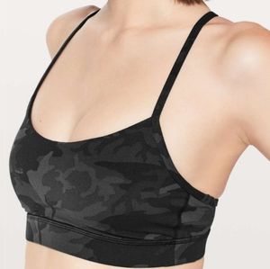 lululemon athletica Black Camo Light Support Sports Bra